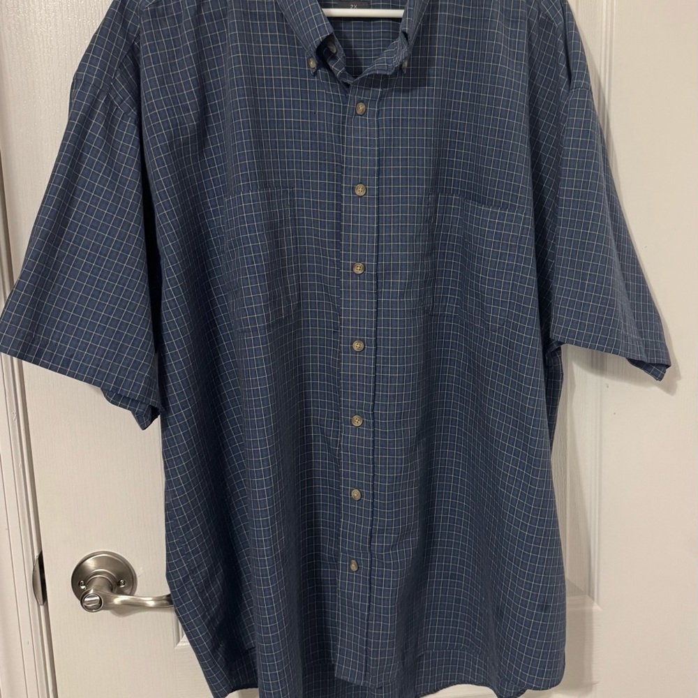 Van Heusen Blue Casual Button Down Shirt